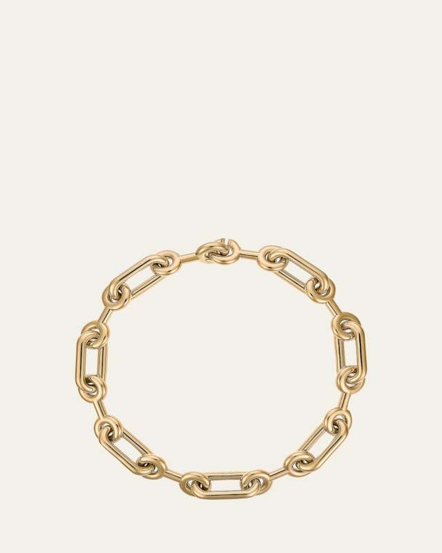 Maxi Binary Chain Necklace in Gold Vermeil